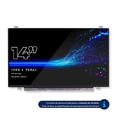 Tela Notebook 14" LED Slim Ideapad - Brilhante