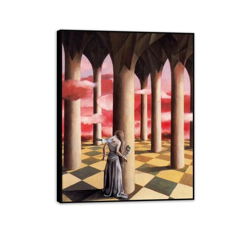 Arte de Parede Remedios Varo - Impressão em Tela 80x60cm com Moldura Pronta para Pendurar