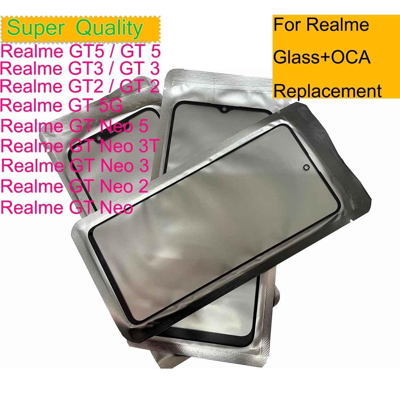 Tela Realme GT: Reparo Touchscreen + OCA