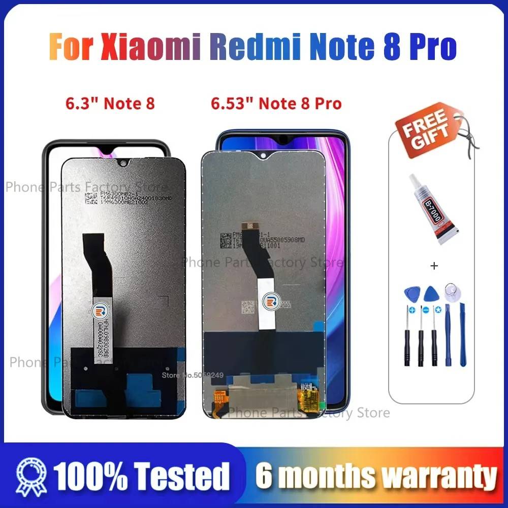 Tela Redmi Note 8 Pro: LCD + Touch Original