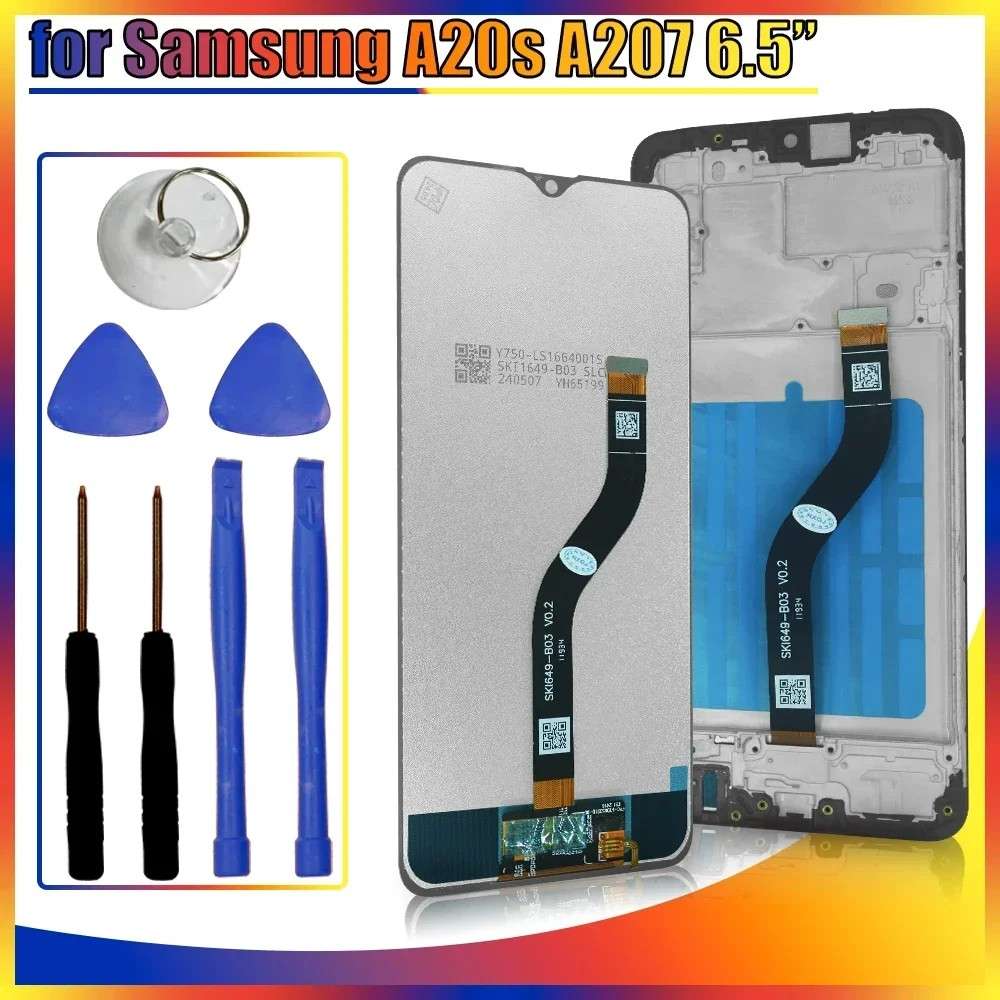 Tela Samsung A20s: LCD AMOLED + Touchscreen