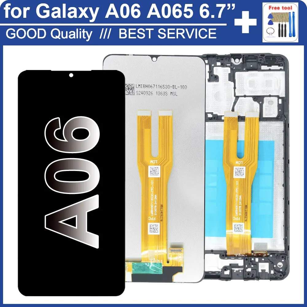 Tela Samsung Galaxy A06: LCD + Touchscreen com ou sem Frame