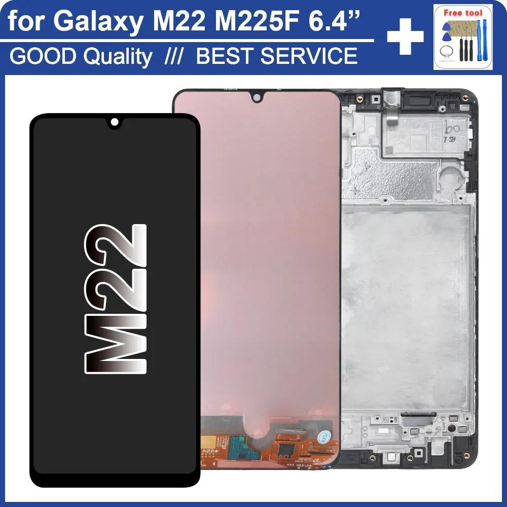 Tela Samsung Galaxy M22: LCD + Touchscreen com Moldura
