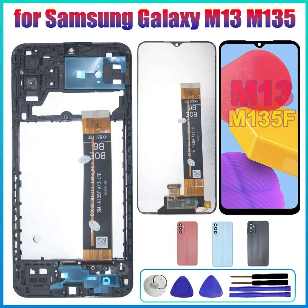 Tela Samsung M13 4G: LCD + Touchscreen com Frame