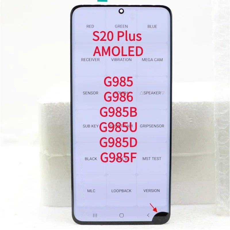 Tela Samsung S20 Plus: AMOLED Original + Touch