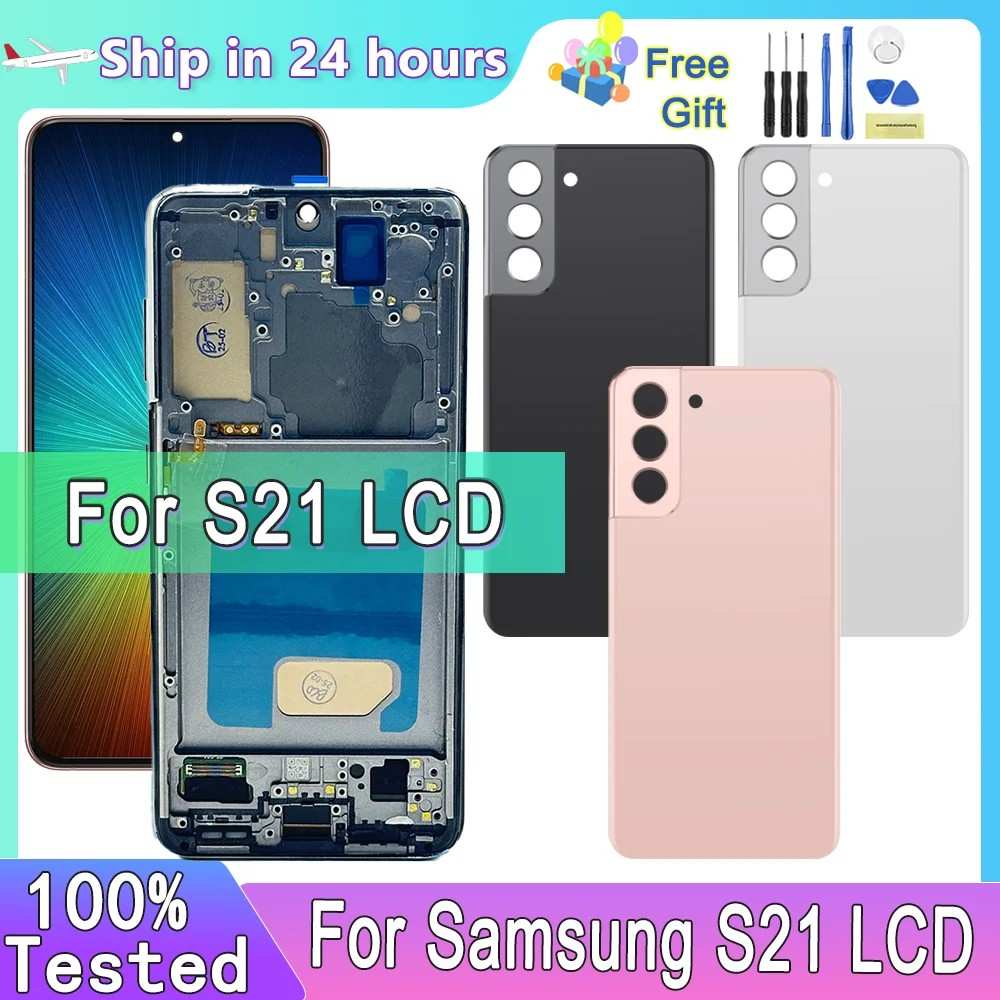 Tela Samsung S21: LCD + Touchscreen com Frame