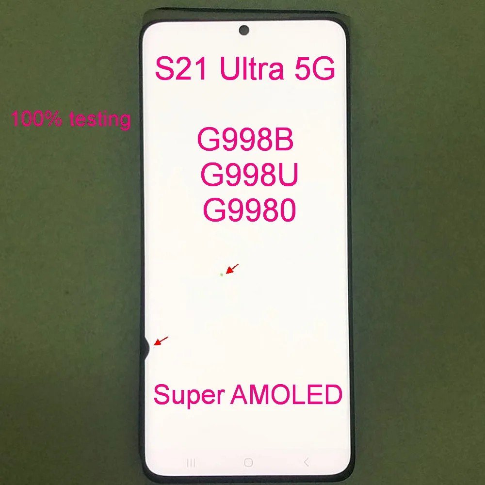 Tela Samsung S21 Ultra: AMOLED 6.8" - Troca Garantida!