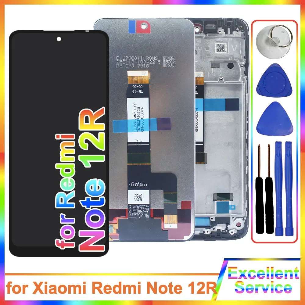 Tela Xiaomi Redmi Note 12R: LCD + Touch Testada