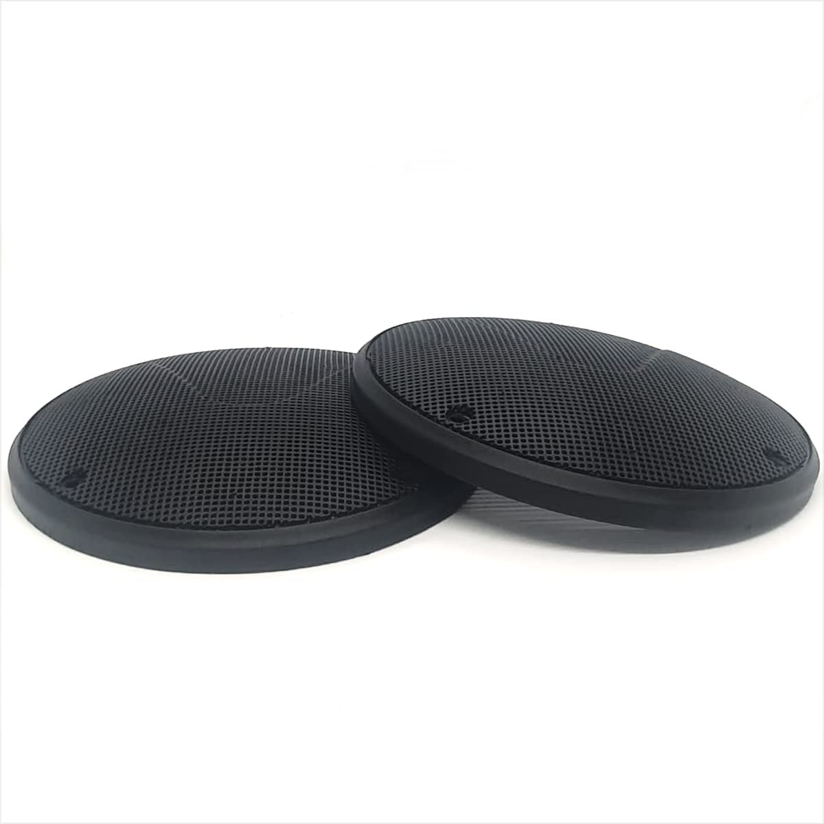 Par de Telas Protetoras para Alto Falante 6 Polegadas - Design Pioneer, Plástico Preto Premium