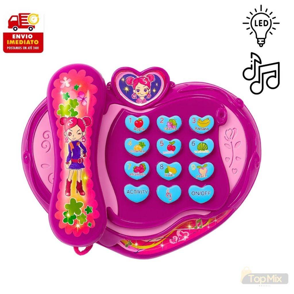 Telefone Musical Infantil: Luz, Som e Diversão!