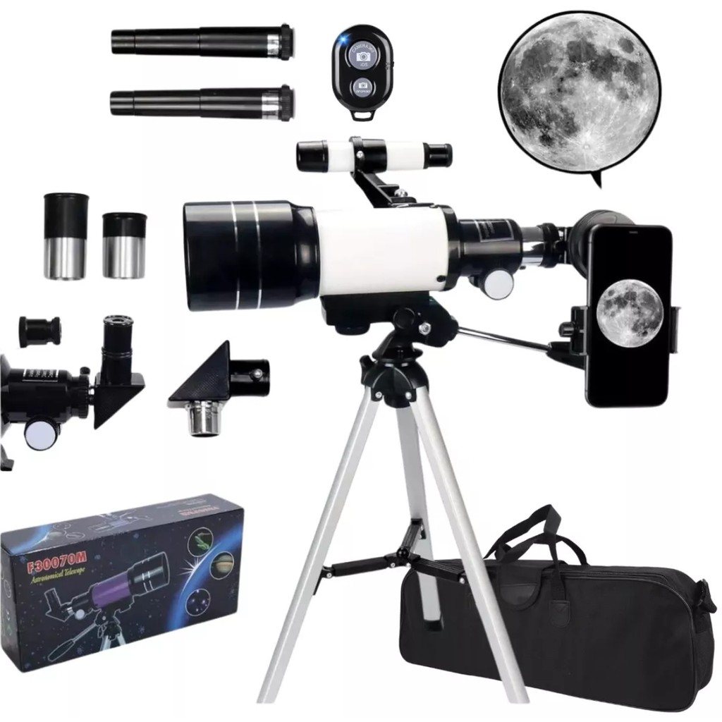 Telescópio 70mm: Veja a Lua e Planetas!