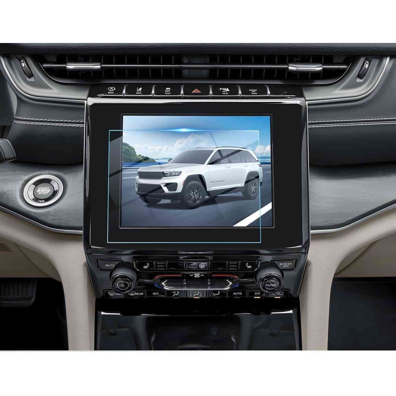 Protetor de Tela BIBIBO para Jeep Grand Cherokee L 2021-2025 (8.4") - Vidro Temperado 9H Anti-Risco