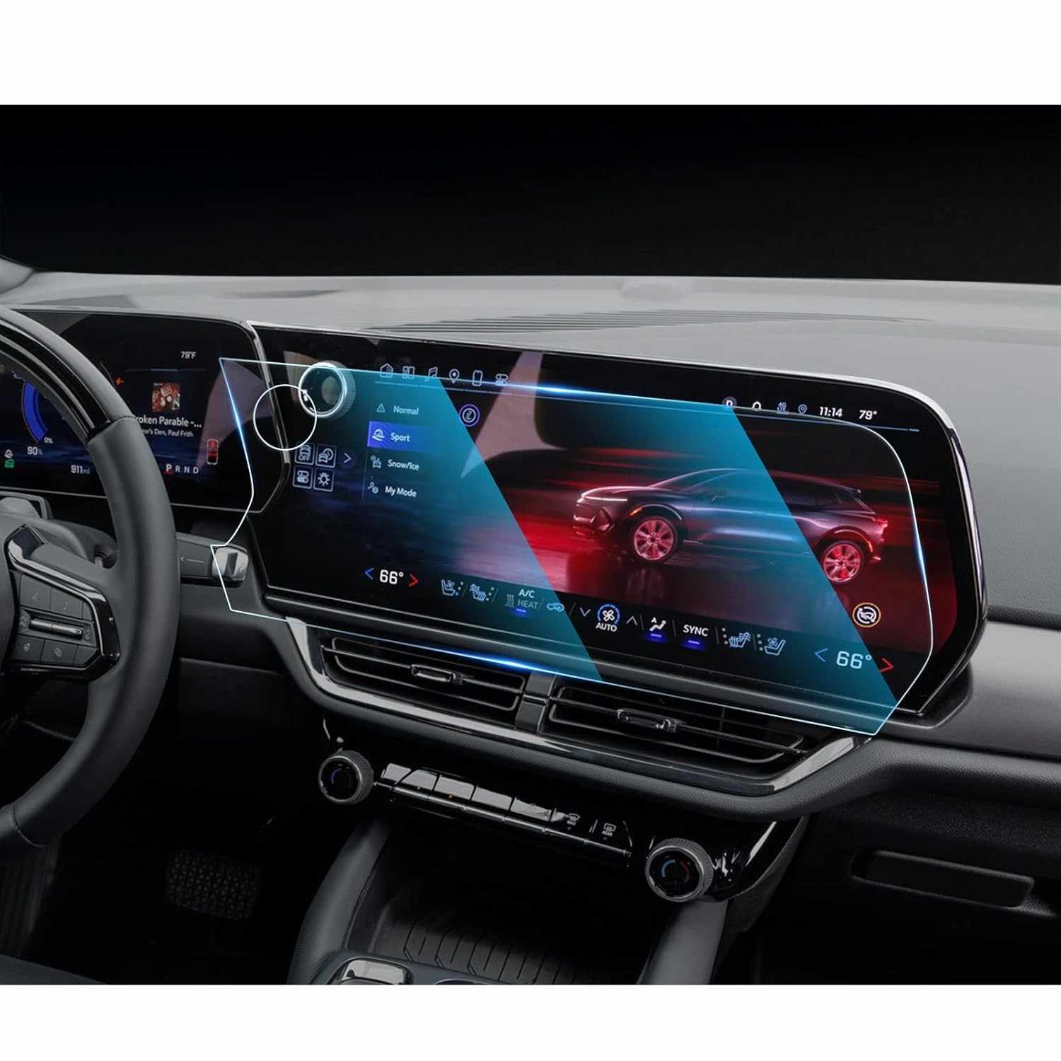 Protetor de Tela CDEFG Vidro Temperado 17.7" para Chevrolet Equinox EV 2024-2026 (LT, RS) - Proteção Premium