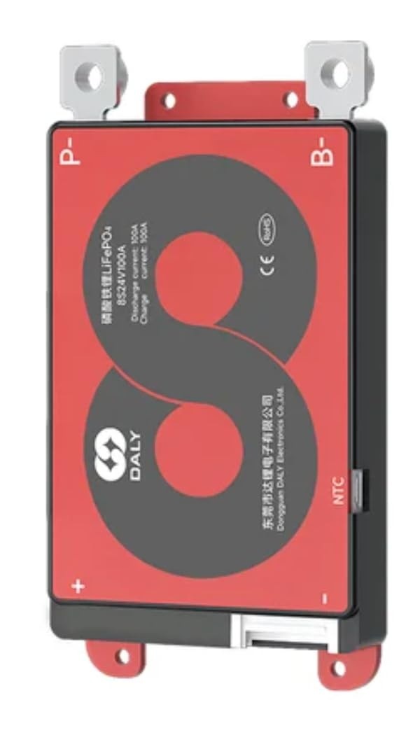 BMS Daly 8S 24V 100A Lifepo4: Proteção Inteligente com Sensor de Temperatura e Balanceamento