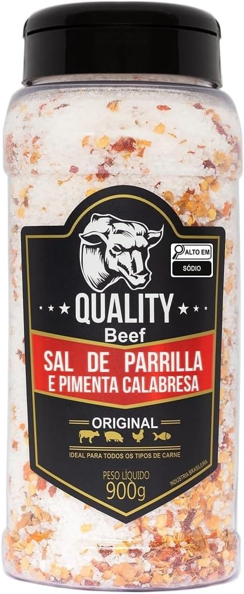 Quality Beef Tempero Sal de Parrilla Pimenta Calabresa 900g