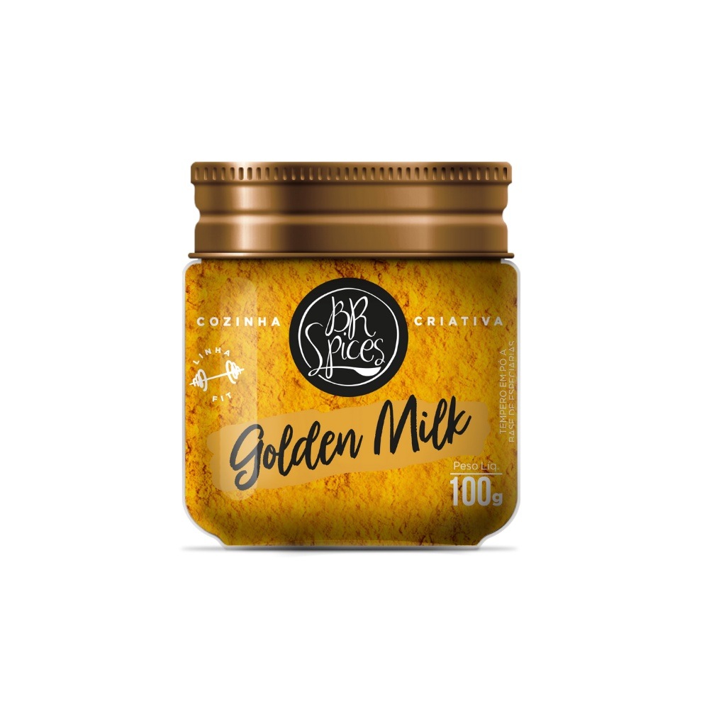 Tempero Golden Milk BR Spices: Potência Ayurveda em 100g