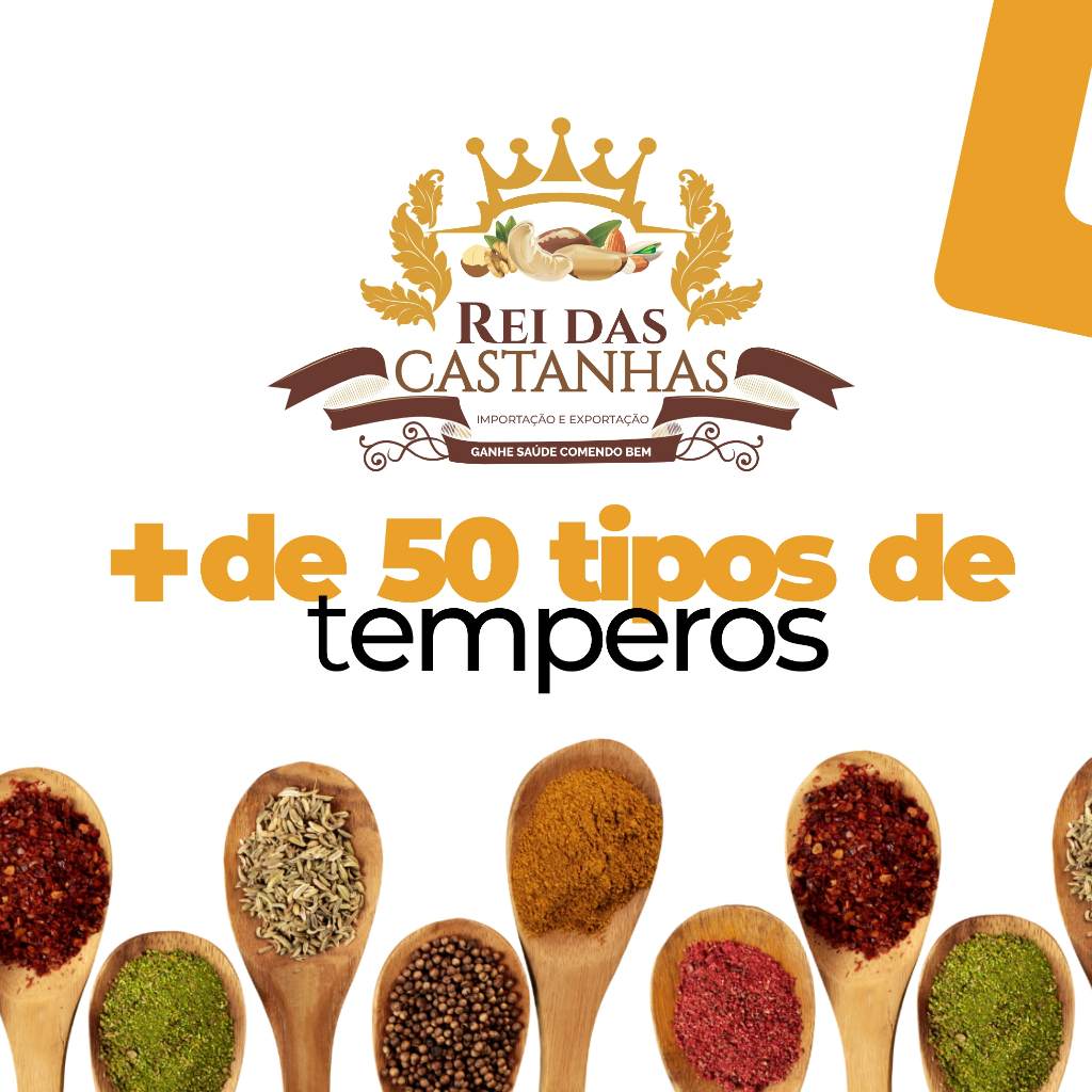 Temperos Premium Rei das Castanhas: Sabor que Transforma Seu Prato