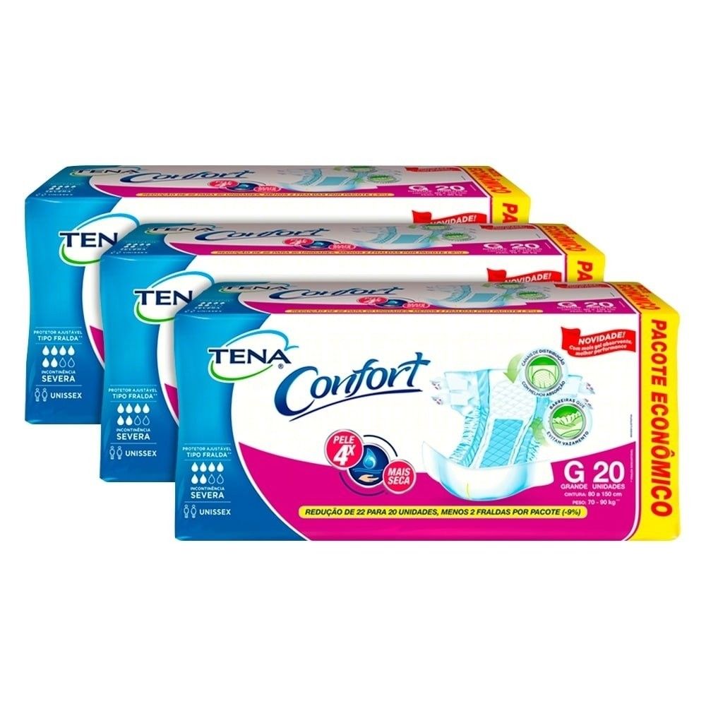 Tena Confort G: Fralda Adulto para Incontinência Severa