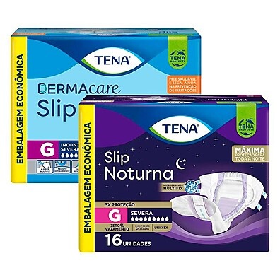 Tena: Kit Fralda Geriátrica Ultra + Noturna