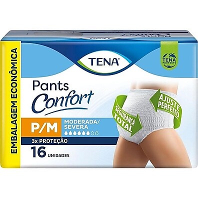 Tena Pants Confort P/M 16un - Proteção Real contra Vazamentos