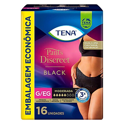 Tena Pants Discreet Black: Proteção e Discreção