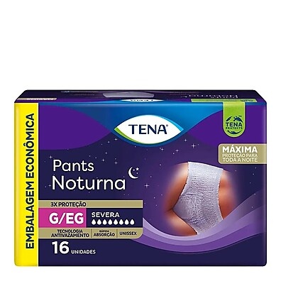 TENA Pants Noturna: Proteção Imbatível (16 Unidades)