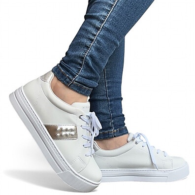 Tênis Branco Sola Alta Ramarim: Conforto e Estilo!