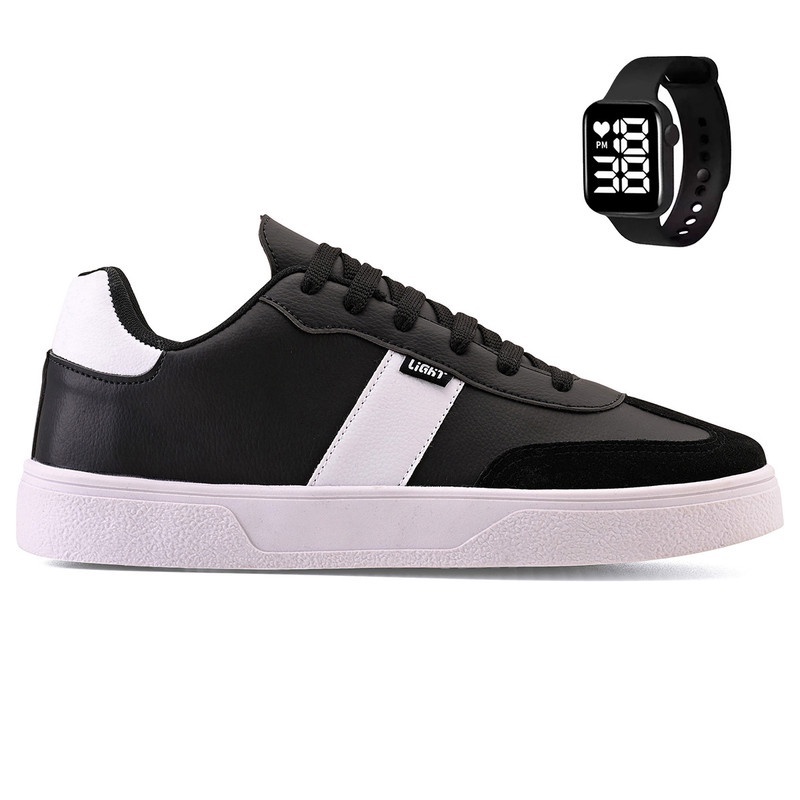 Tênis Casual Light: Conforto + Relógio Grátis!