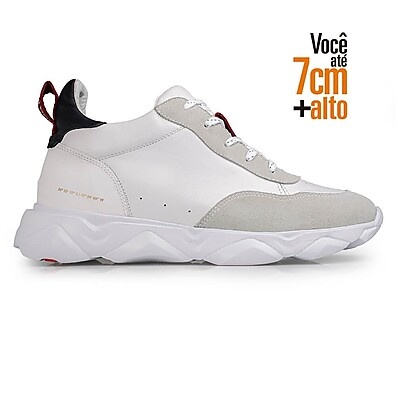 Tênis Casual Masculino com Salto Embutido +7cm - Mais Confiança e Estilo