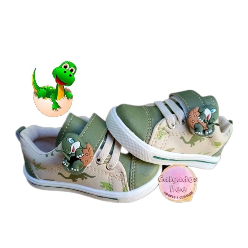 Tênis Dino Infantil Meninos – Conforto e Diversão para Seu Filho