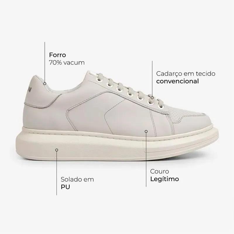 Tênis Ferracini Impulse: Couro, Elegância e Conforto