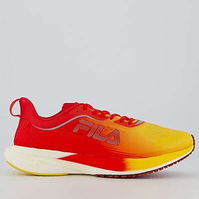 Tênis Fila KR6 Frame Vermelho e Amarelo: Corrida com Performance