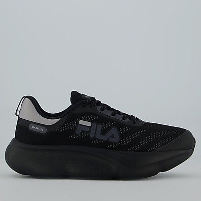 tenis-fila-maxxi-lite-preto-e-grafite-conforto-e-performance