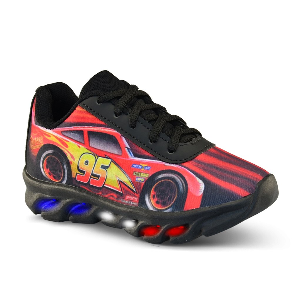 Tênis Infantil LED Pisca-Pisca – CARS
