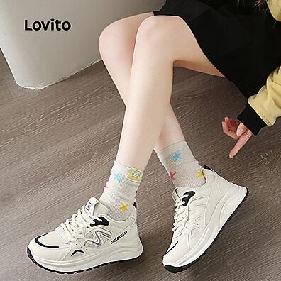Tênis Lovito Colorblock: Estilo e Conforto!