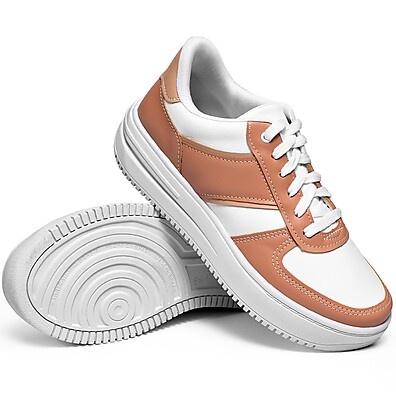 Tênis Lumiss Flatform: Conforto e Estilo Nude