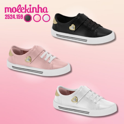 Tênis Molekinha: Estilo e Conforto para Meninas!