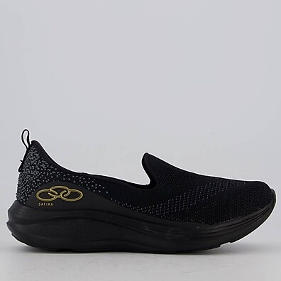 Tênis Olympikus Safira Feminino Preto: Conforto e Estilo para o Dia a Dia
