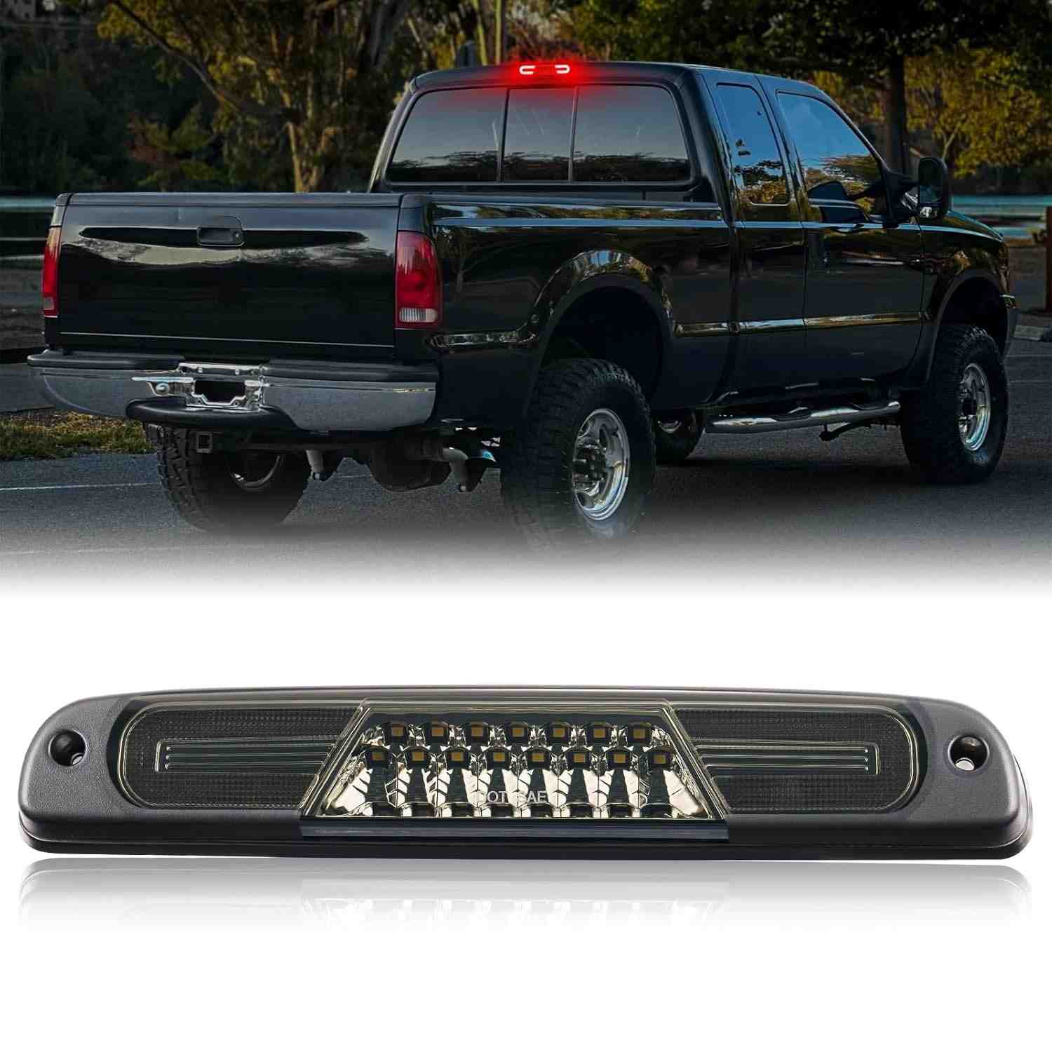 Terceira Luz de Freio LED Estroboscópica para F250/F350/F450/F550 Super Duty, Ranger e Explorer Sport Trac