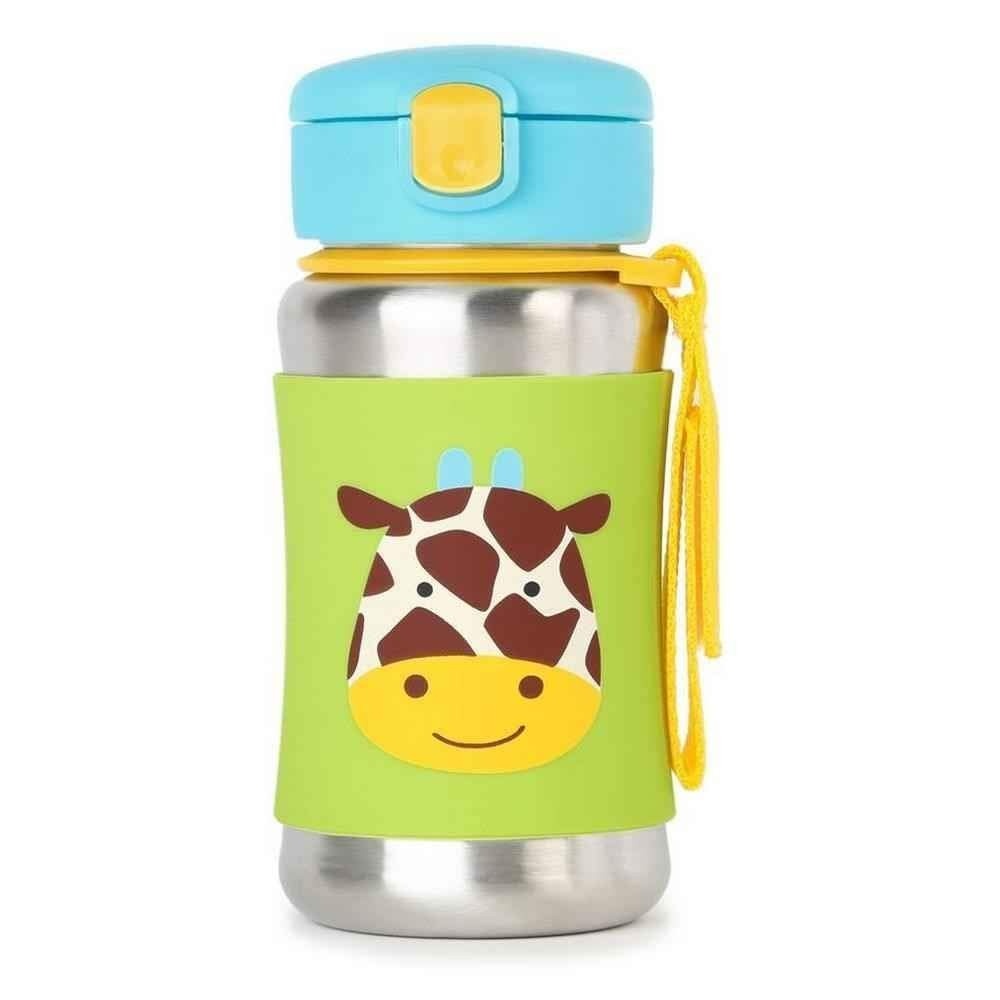 Garrafa Térmica Inox Zoo Girafa Skip Hop - Estilo e Segurança para Bebês
