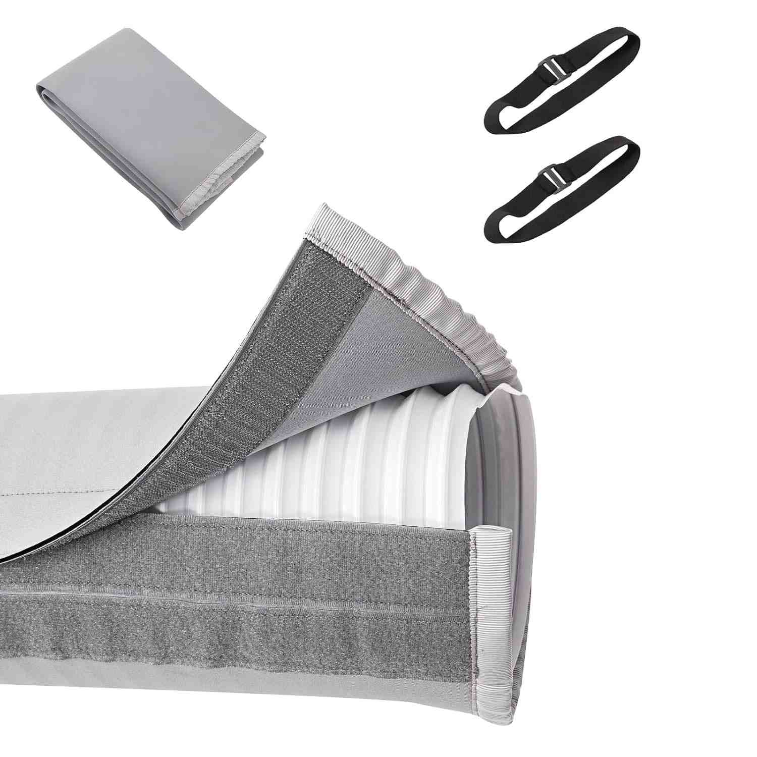 Capa de Mangueira para Ar Condicionado Portátil com Isolamento Térmico - Neoprene Reforçado com Fecho Velcro