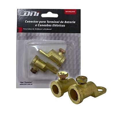 Terminal de Bateria DNI7572: Kit 2 Ponteiras Automotivas