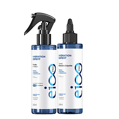 Termo Máscara Líquida + Fluido Anti Frizz – Hidratação Profunda