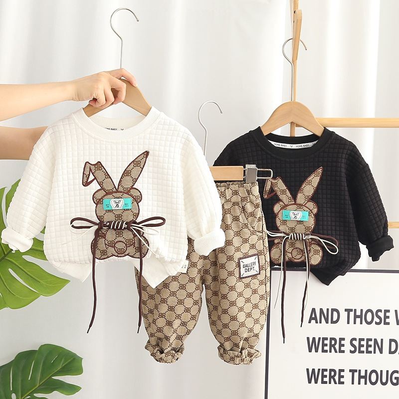 Terno Infantil Esportivo Coelho 2 Peças 0-5 Anos - Moda Primavera/Outono