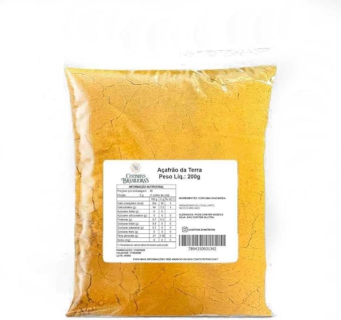 Açafrão da terra em pó (200g)