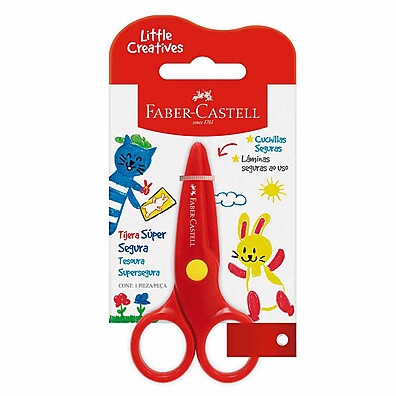 Tesoura Infantil Faber-Castell: Segurança e Criatividade!