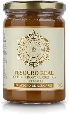 Doce de Abóbora com Coco Zero 400g - Tesouro Real