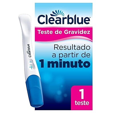 Teste de Gravidez Clearblue Detecção Rápida: Resultado em 1 Minuto