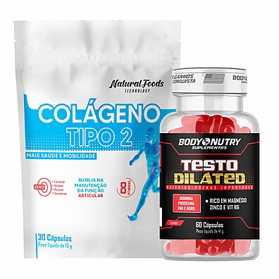 Testo Dilated + Colágeno: Performance e Saúde Articular