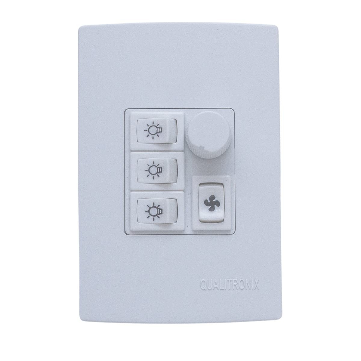 Interruptor Dimmer para Ventilador de Teto com 3 Lâmpadas - Controle Total de Iluminação e Velocidade